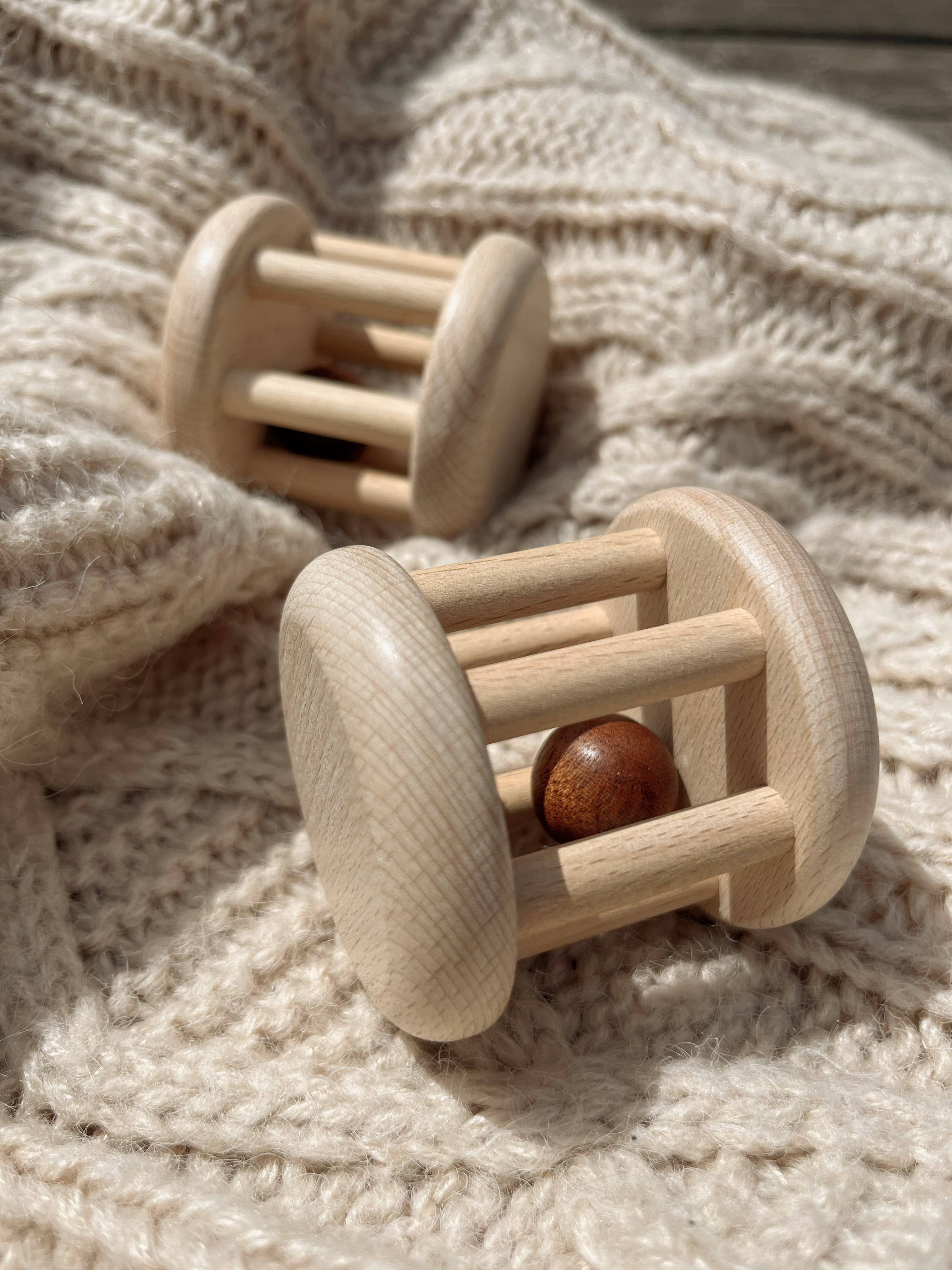 Jouet musical Montessori en bois pour bébé avec cloche cylindrique