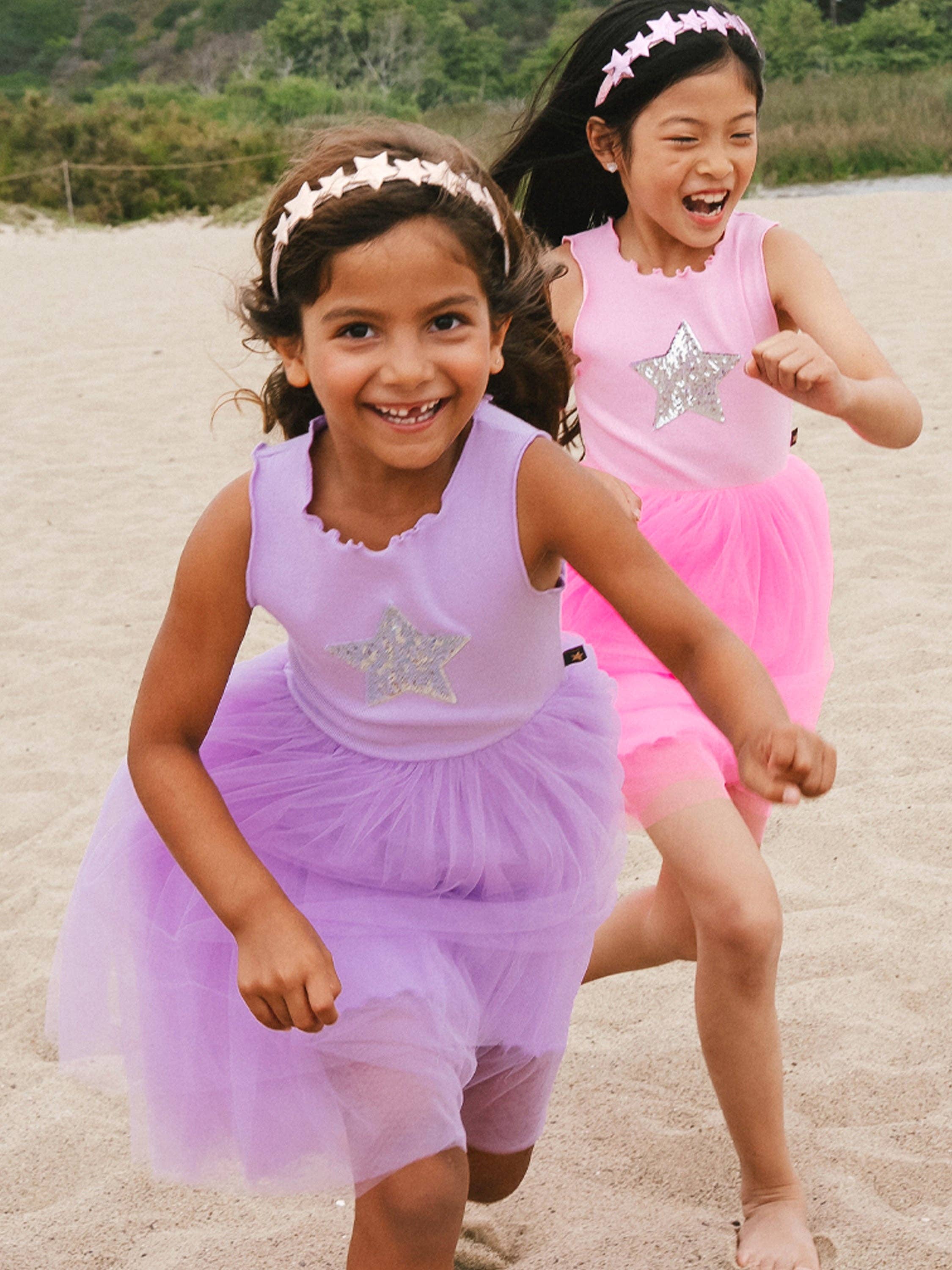 PH Star Tutu Dress: Purple