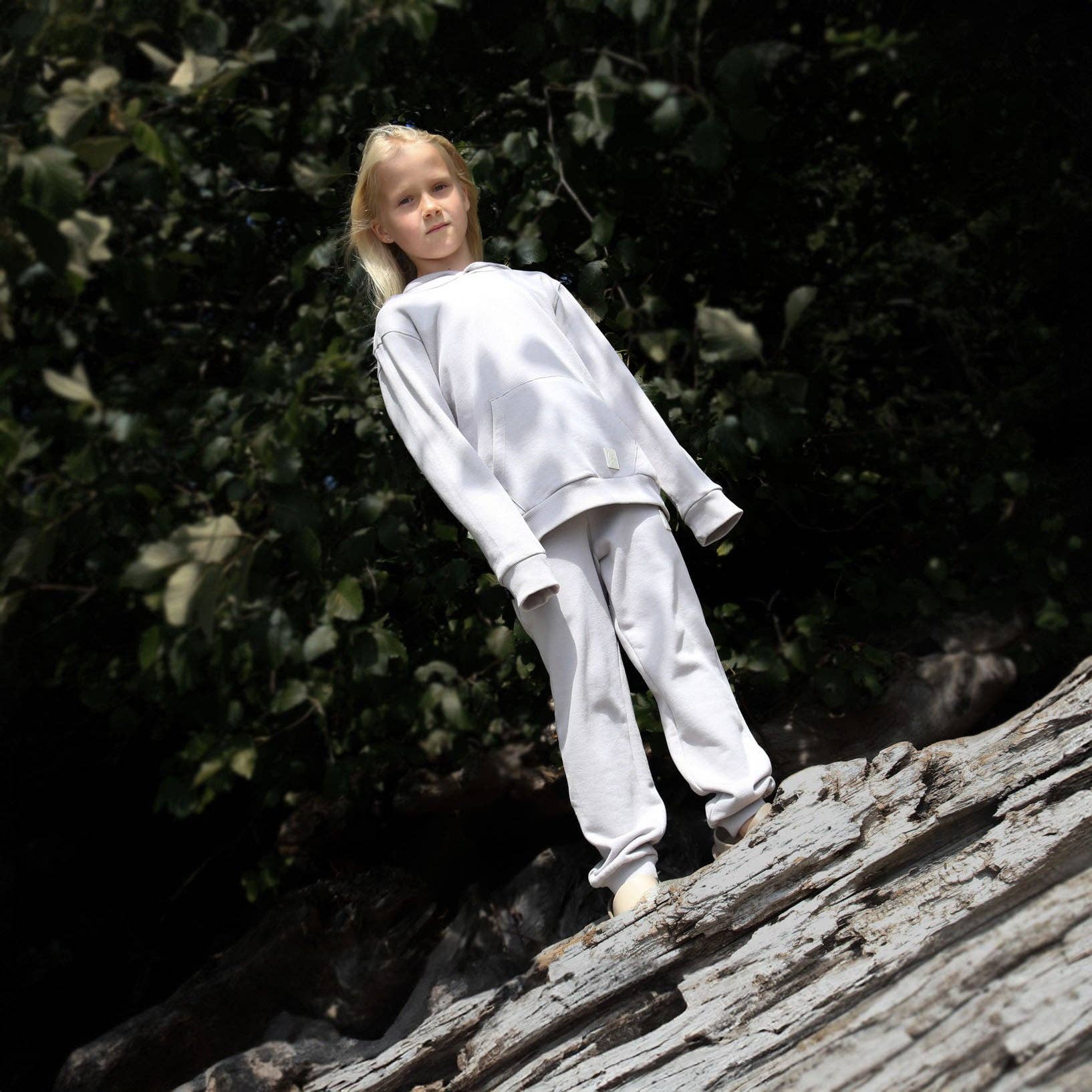 Kids Hoodie - Organic Brushed Terry Cotton – Dove