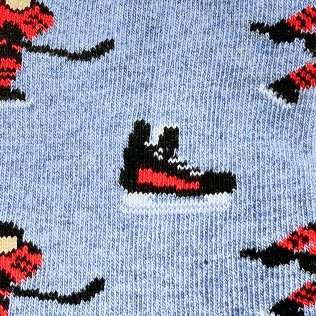 Kid's Hockey Crew Socks Playful Non-Matching: Player/Goalie