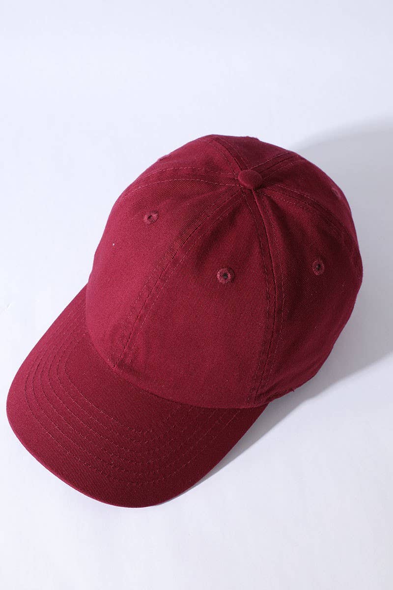 Kids Washed Low Profile Cotton Baseball Cap: ROYAL BLUE / Kids 2-4 years