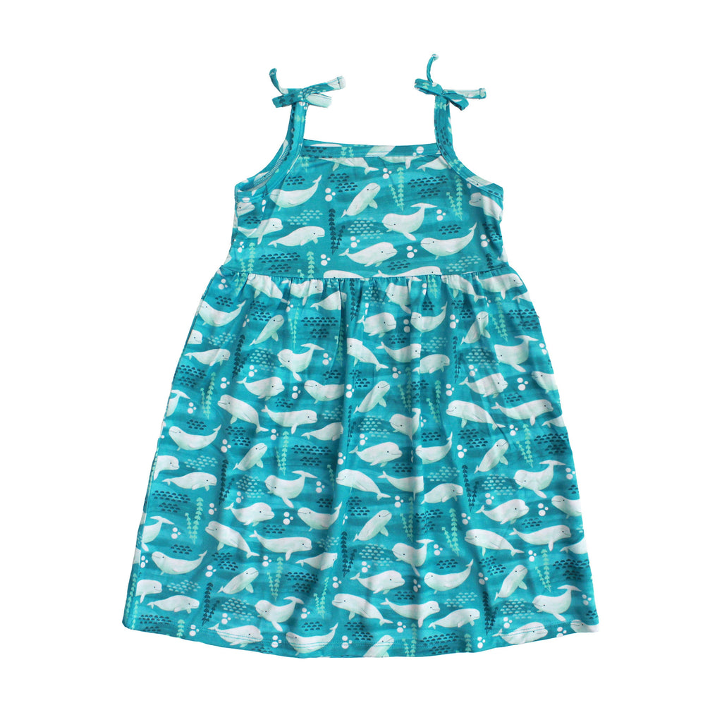 Beluga Whale Bamboo Sundress