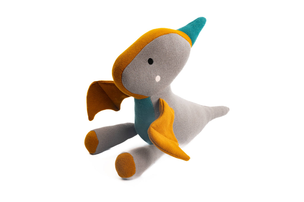 Large Organic Cotton Pterodactyl Dinosaur Teddy Soft Toy