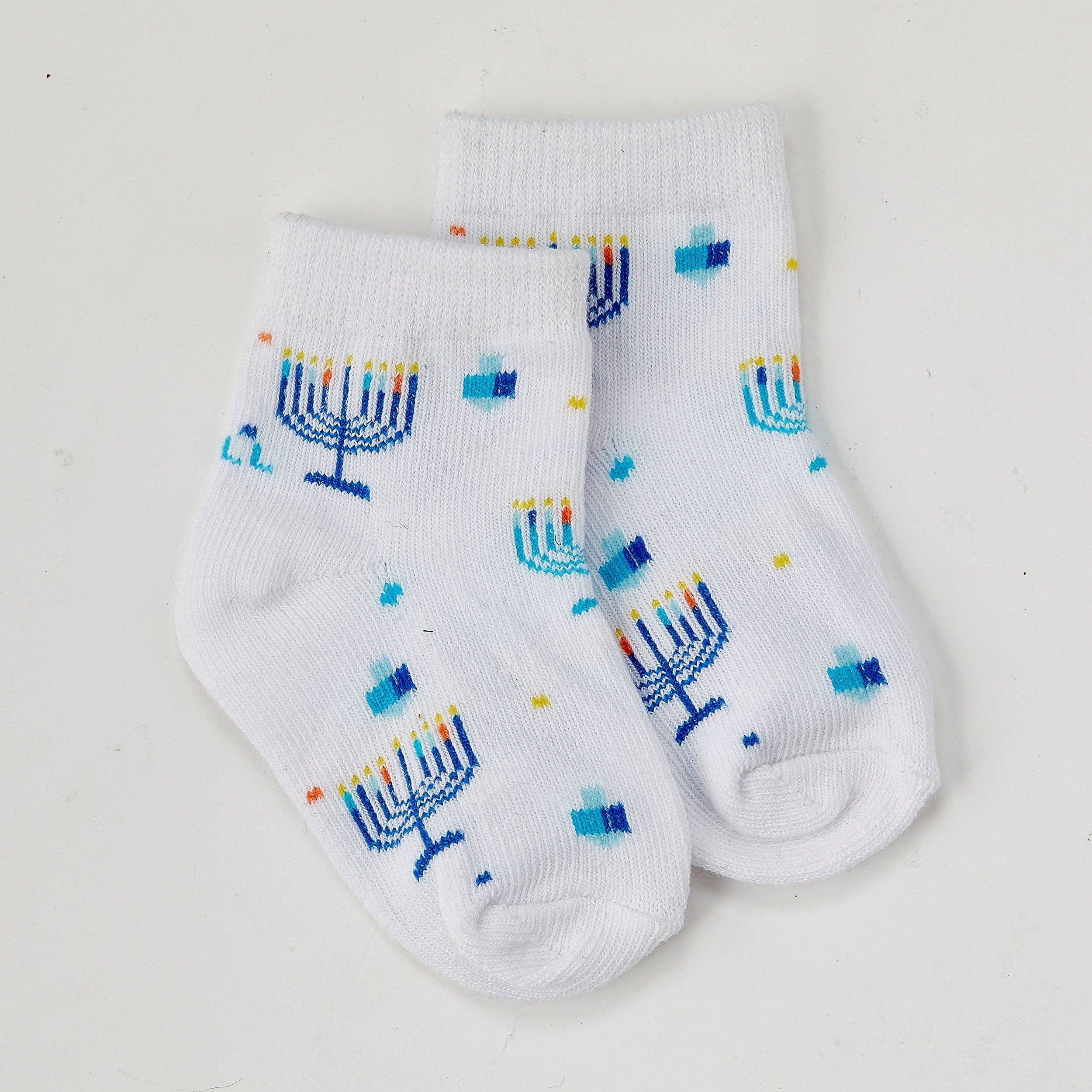 Chanukah Socks, Cotton Blend, Baby