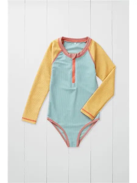 Maillot de bain côtelé pistache