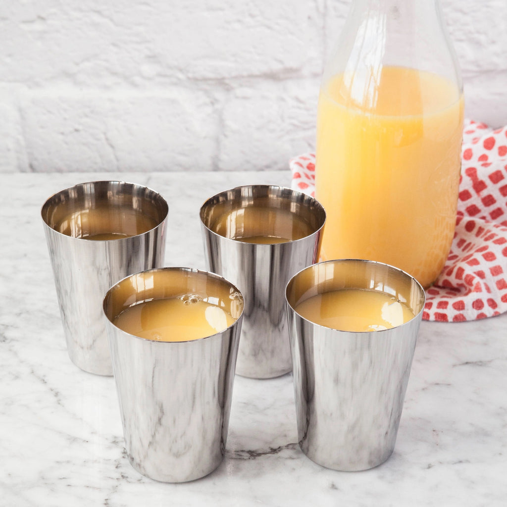 Stainless Cups - Set of 4