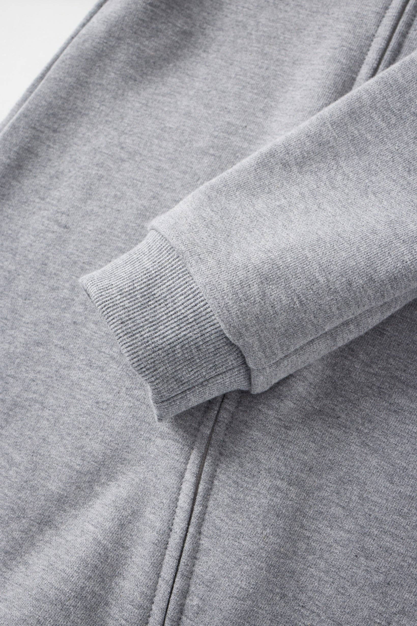 Baby Organic French Terry Bodysuit-Mix Grey