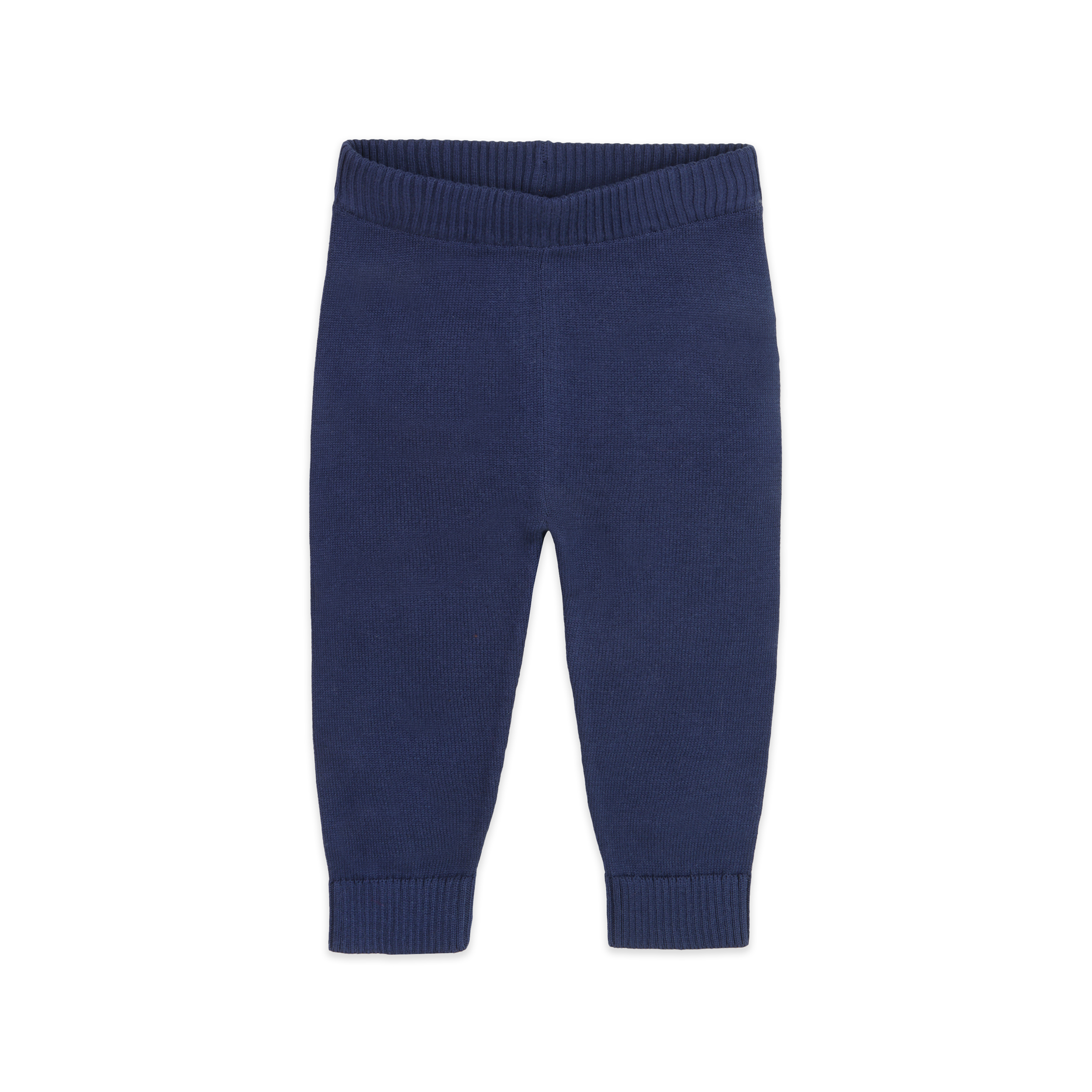 Pocket Sweater Organic Cotton Knit Baby Legging Pants Navy