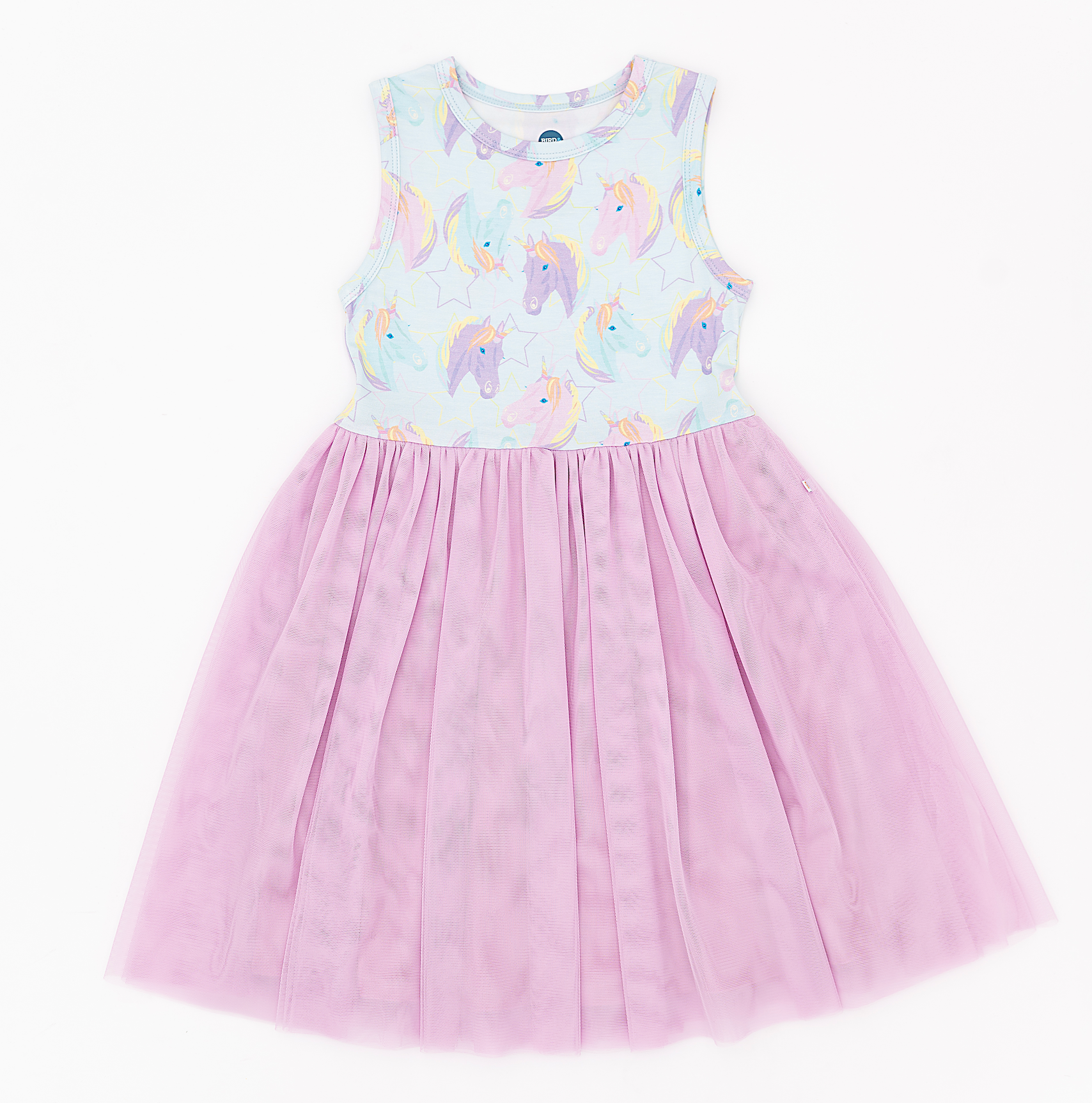 Kids Bamboo + Tulle Unicorn Tutu Dress