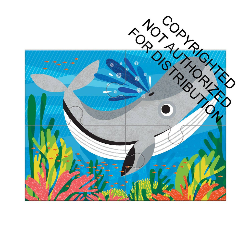 Ocean Friends 4-in-a-Box Puzzle Set