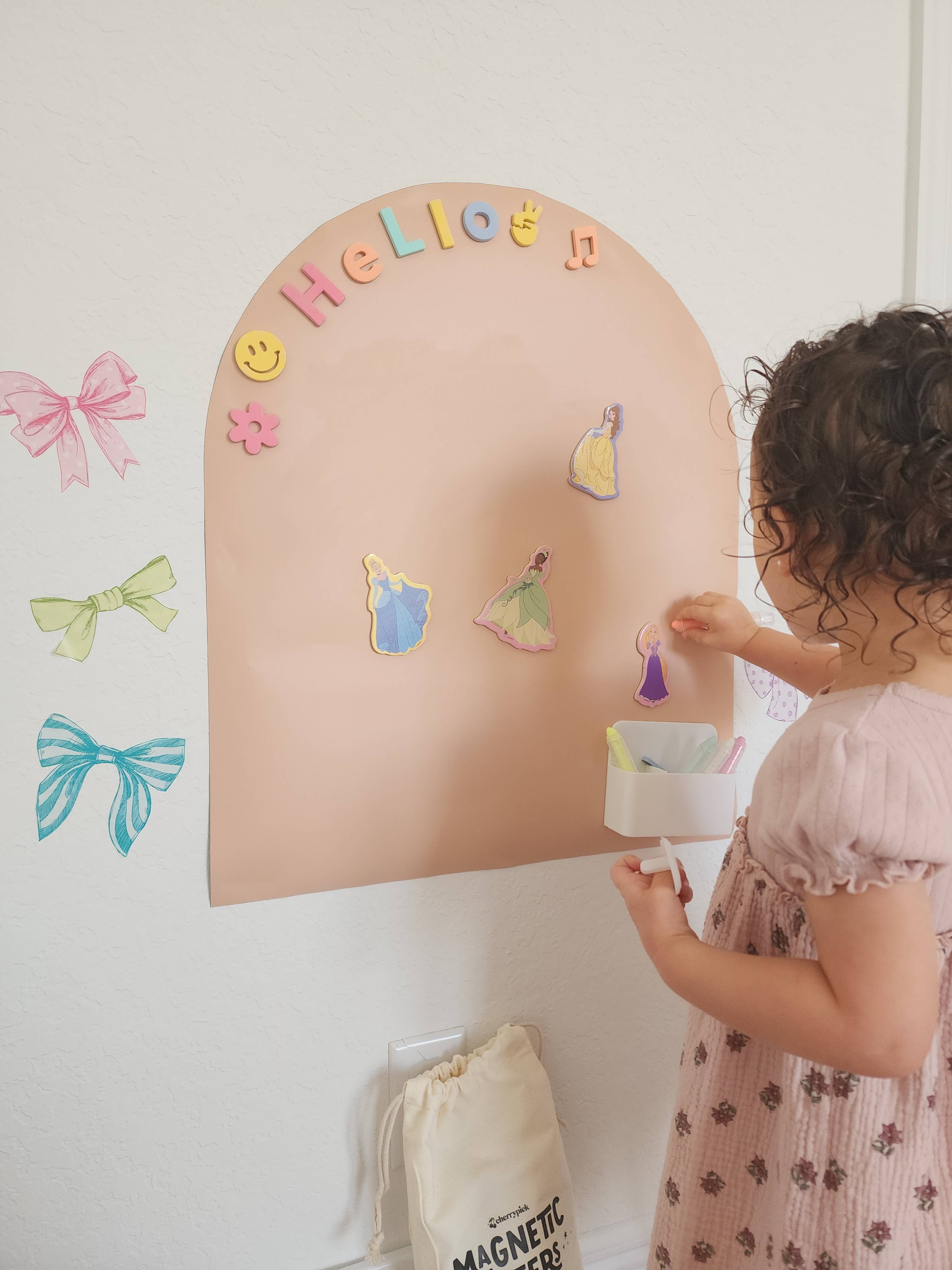 MINI Magic Playwall - Arch Magnetic Art Wall Decal: Blush