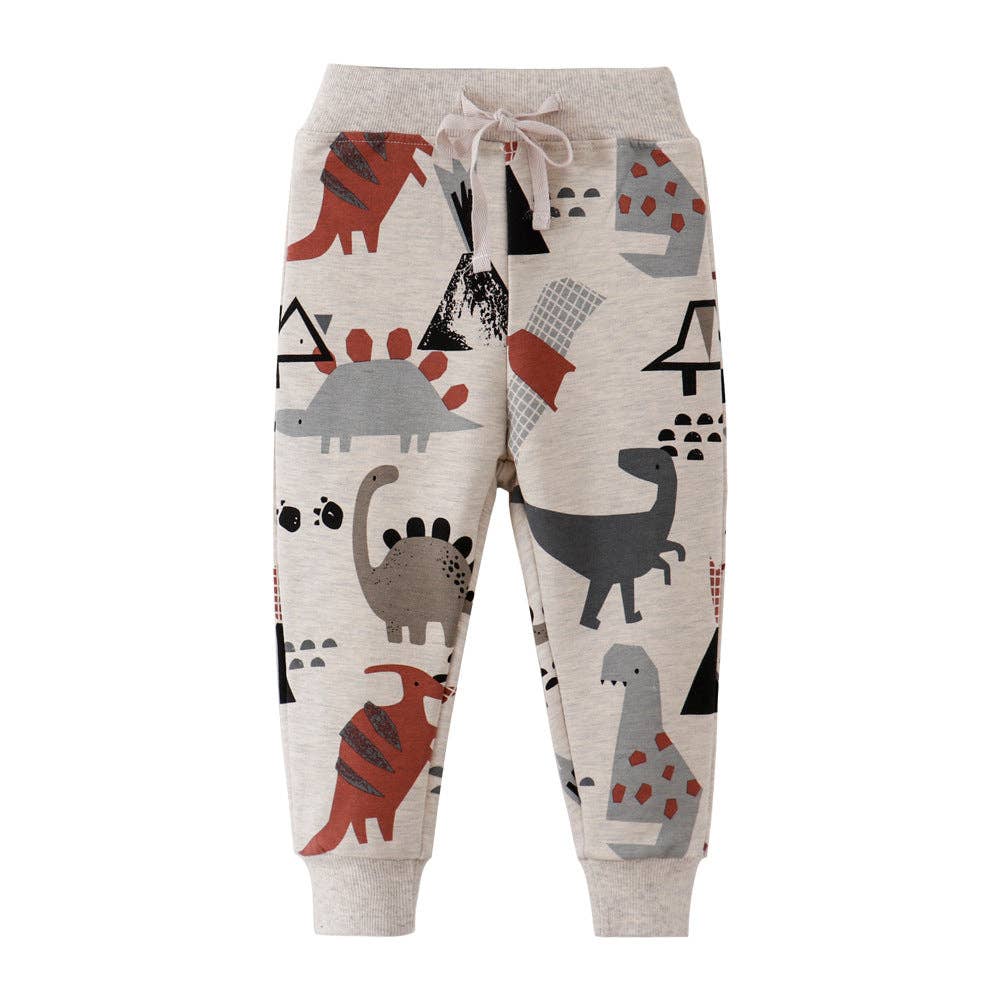 Dino Scene Cotton Sports Pants
