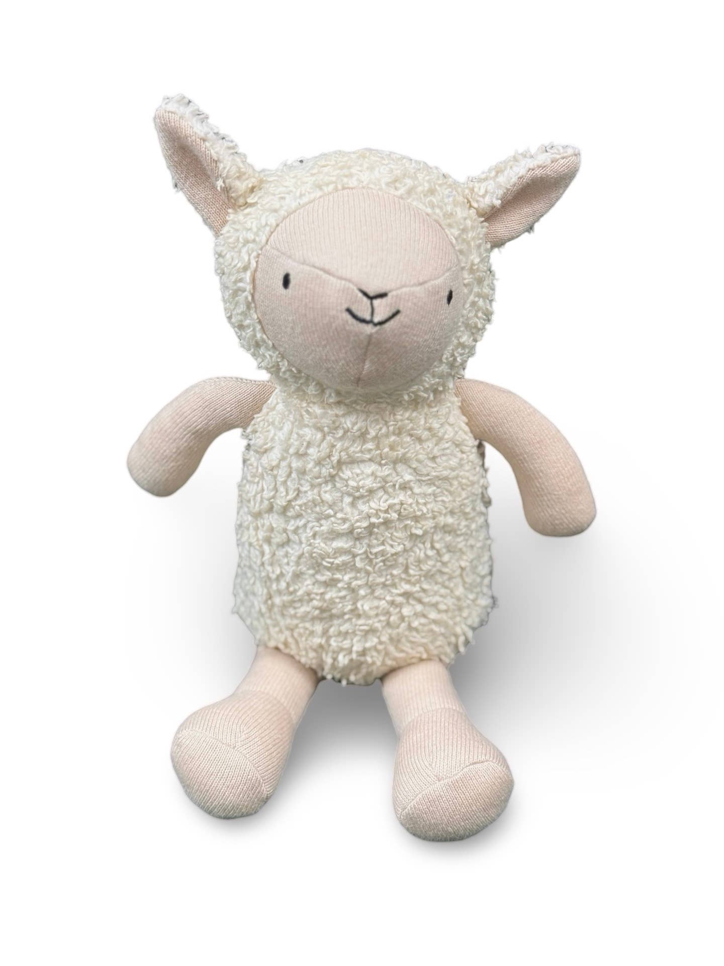 Luna Wooly Lamb Sherpa Knit Stuffed Animal Soft Toy Organic: Natural / One Size