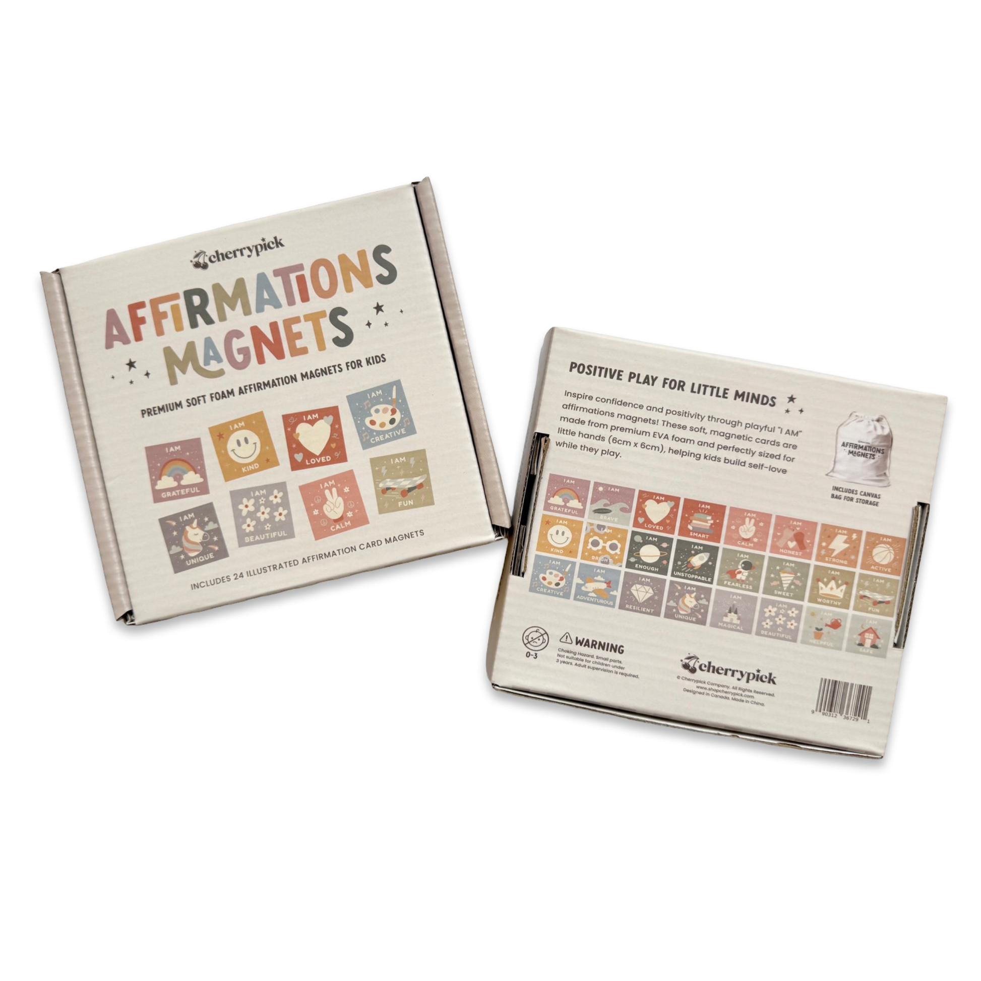 Affirmations Magnets - Soft Foam Magnetic Set