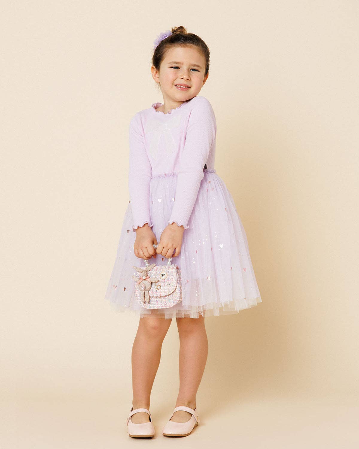 Emma Bow Tutu Dress: Pink