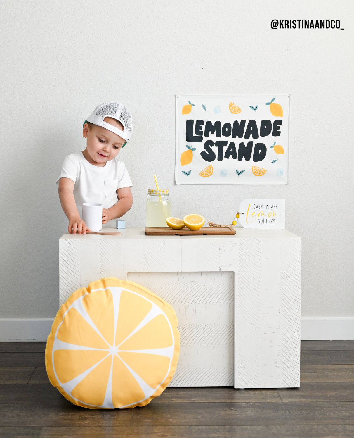 Lemonade Stand Banner - Kids Summer Pretend Play Wall Decor: Small 17x13"