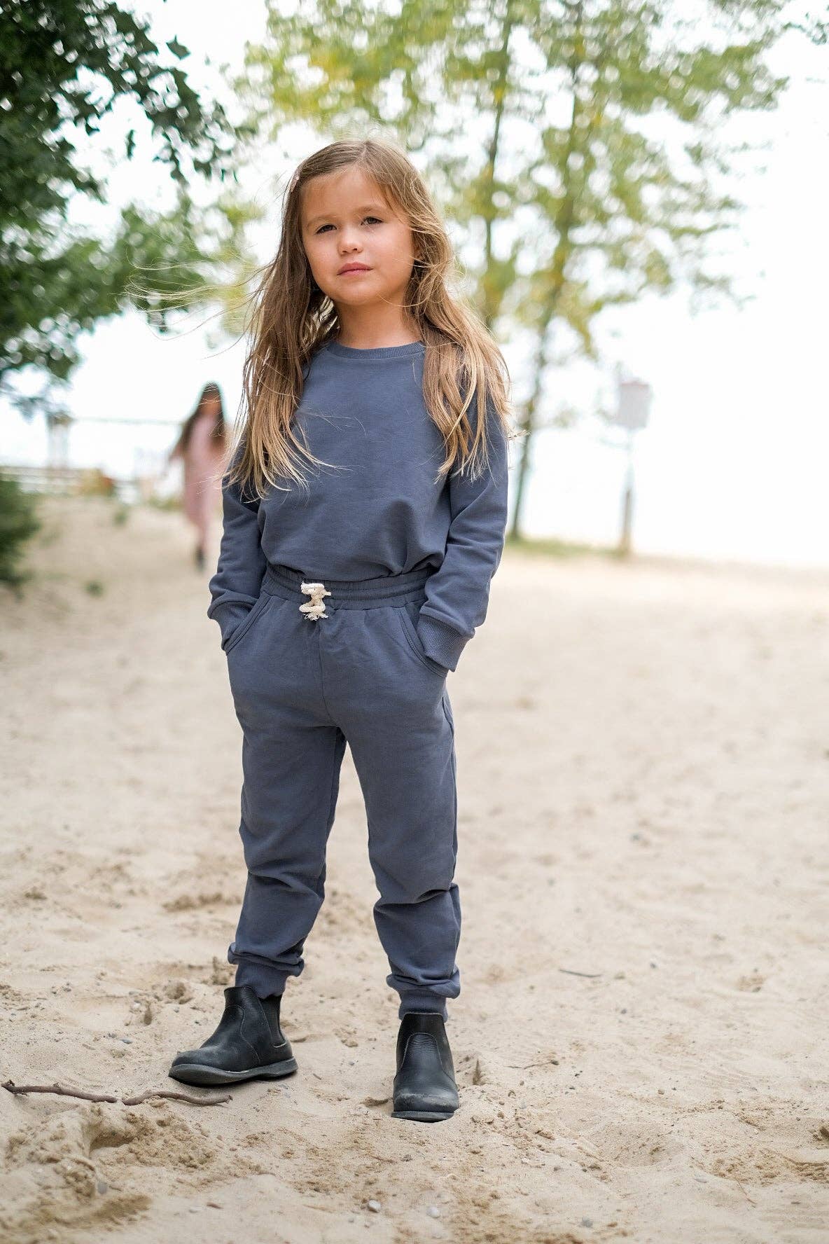 Organic Jogger Set - Blue