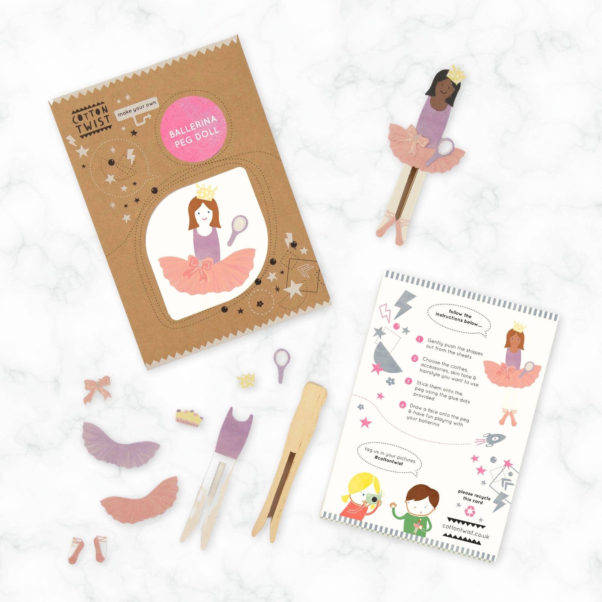Make Your Own Ballerina Peg Doll