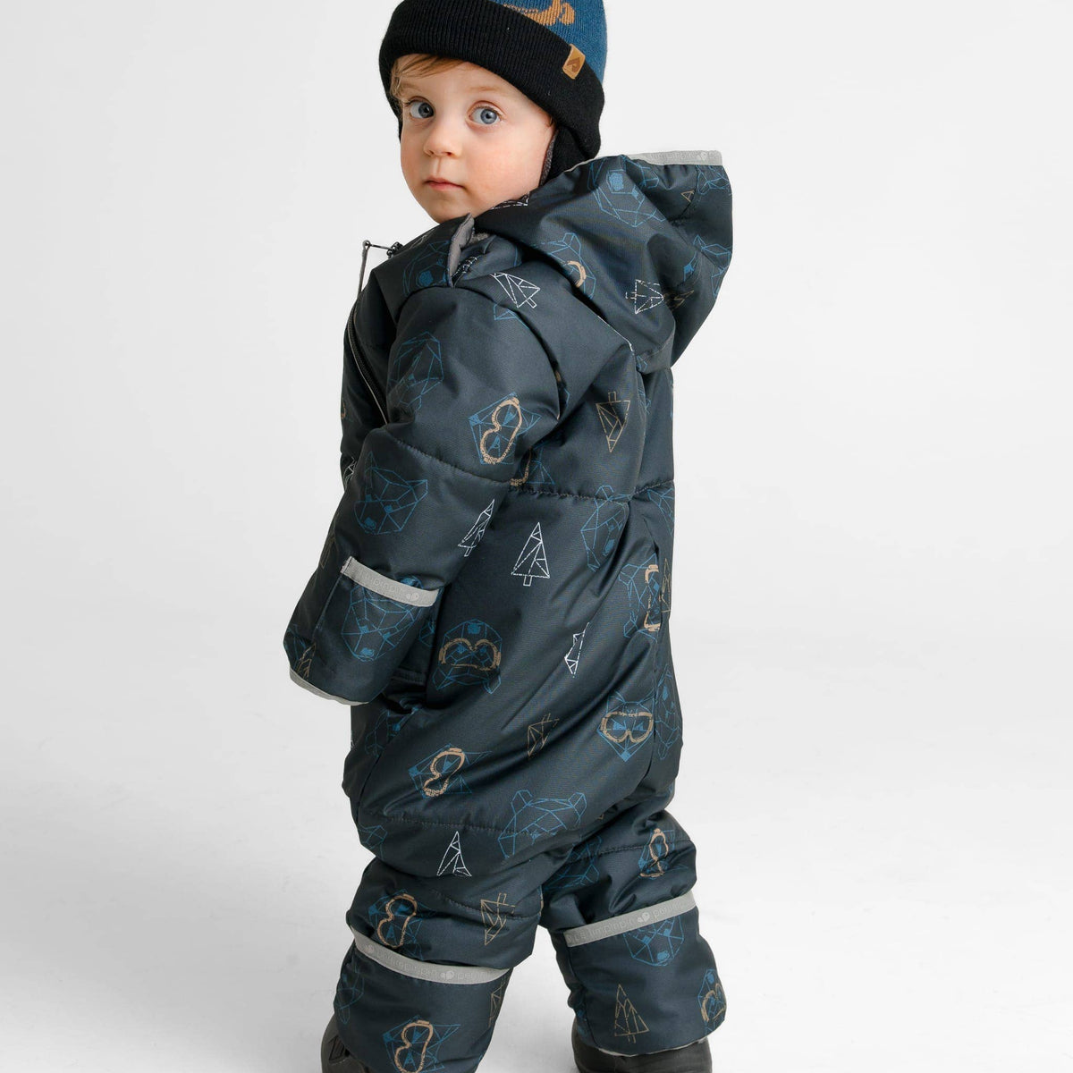 One-piece baby snowsuit - Goggles
