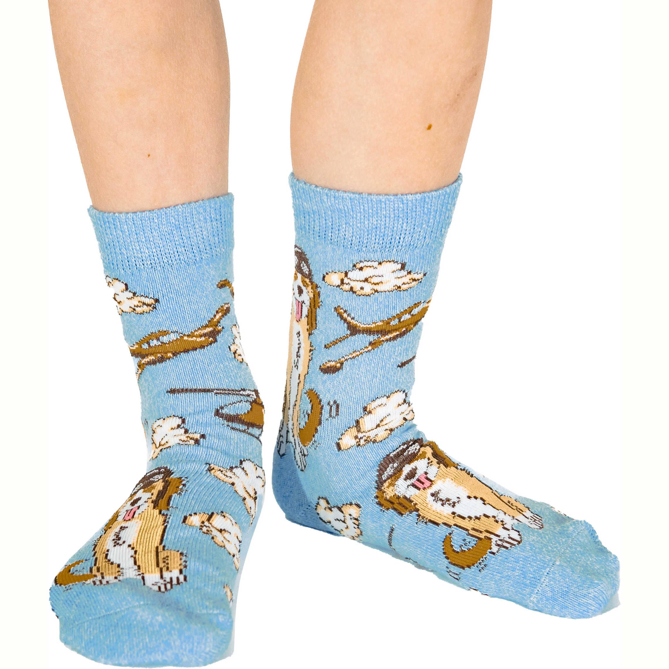 Cockapoo Pilot, Squirrels and Tortoises Kids Socks / 3-Pack