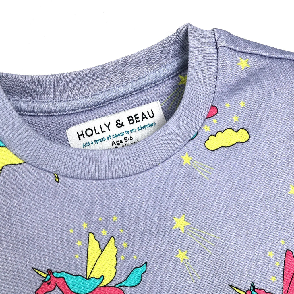 Organic Cotton Unicorn Kids Sweatshirt