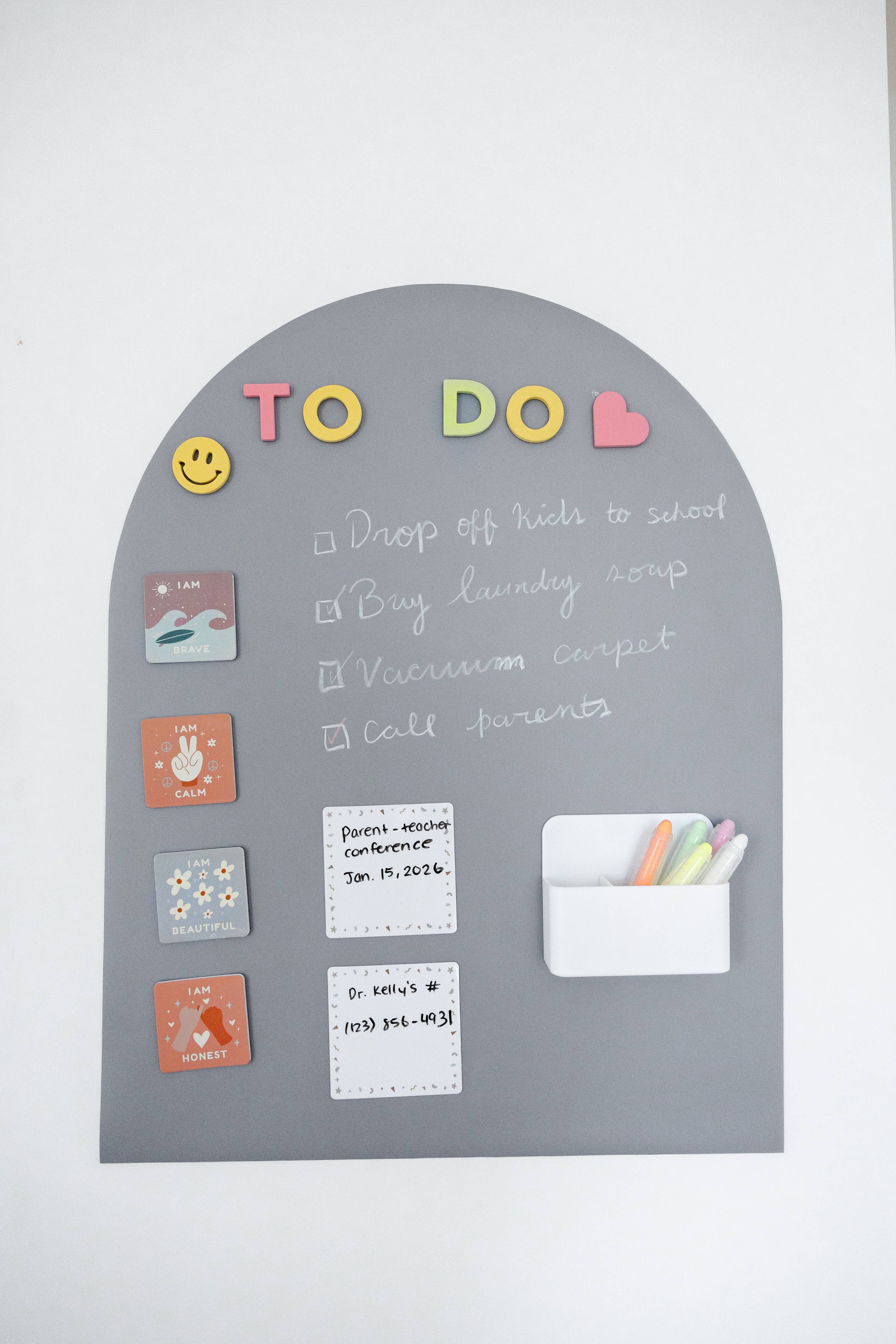 MINI Magic Playwall - Arch Magnetic Art Wall Decal: Stone Grey