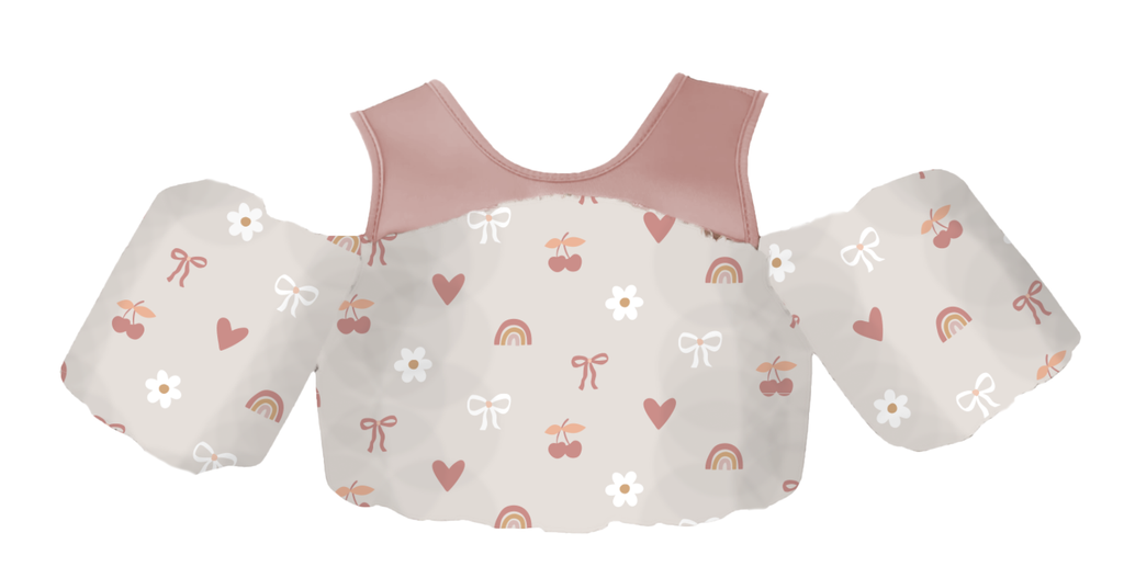 Little Swimmer Floatie - Toddler & Kids Swim Vest Floatie: Bows & Bloom