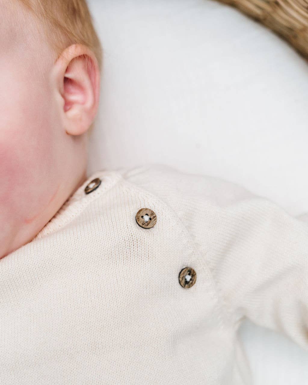 Giraffe Embroidered Knit Baby Pullover Sweater Organic