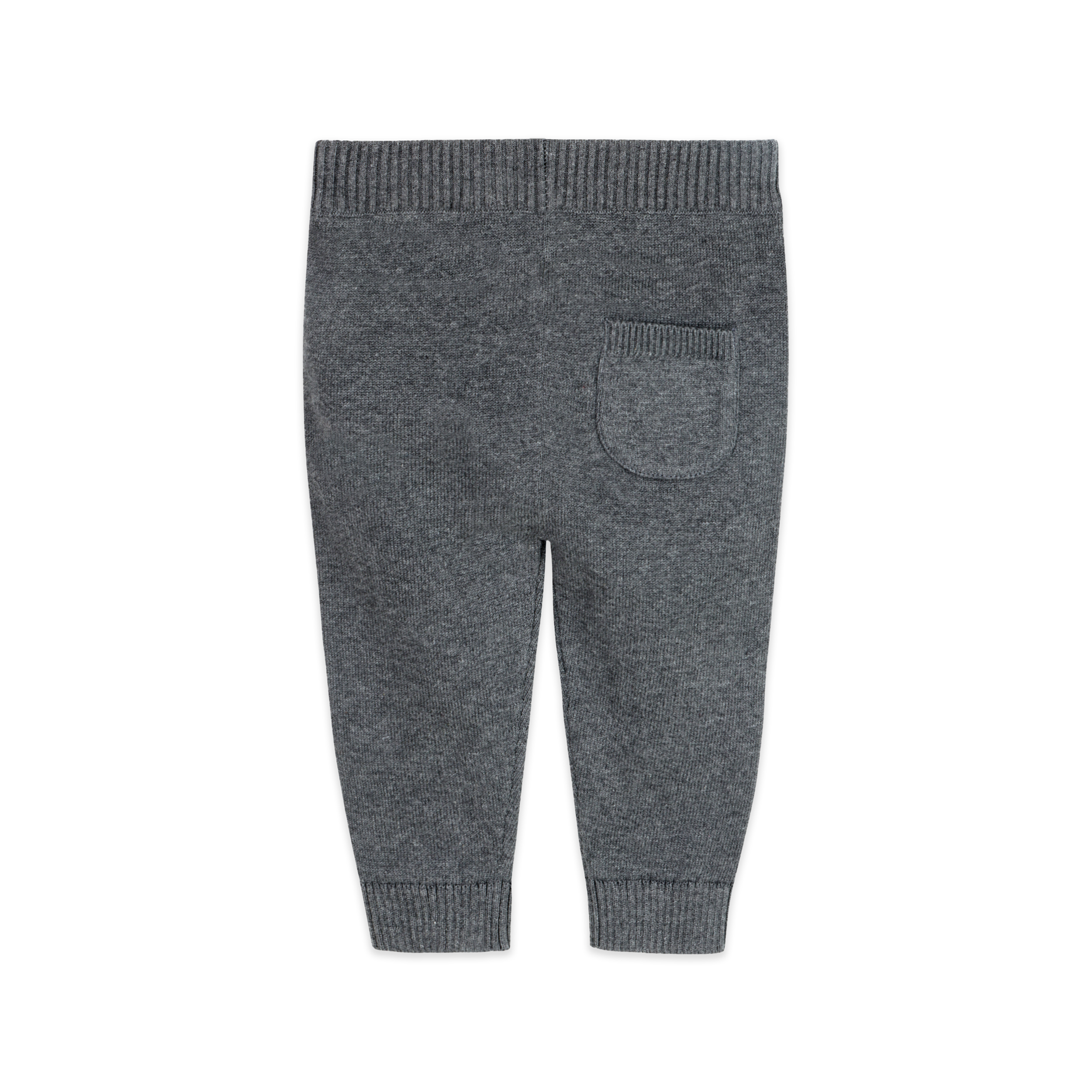 Pocket Sweater Organic Cotton Knit Baby Legging Pants Charcoal