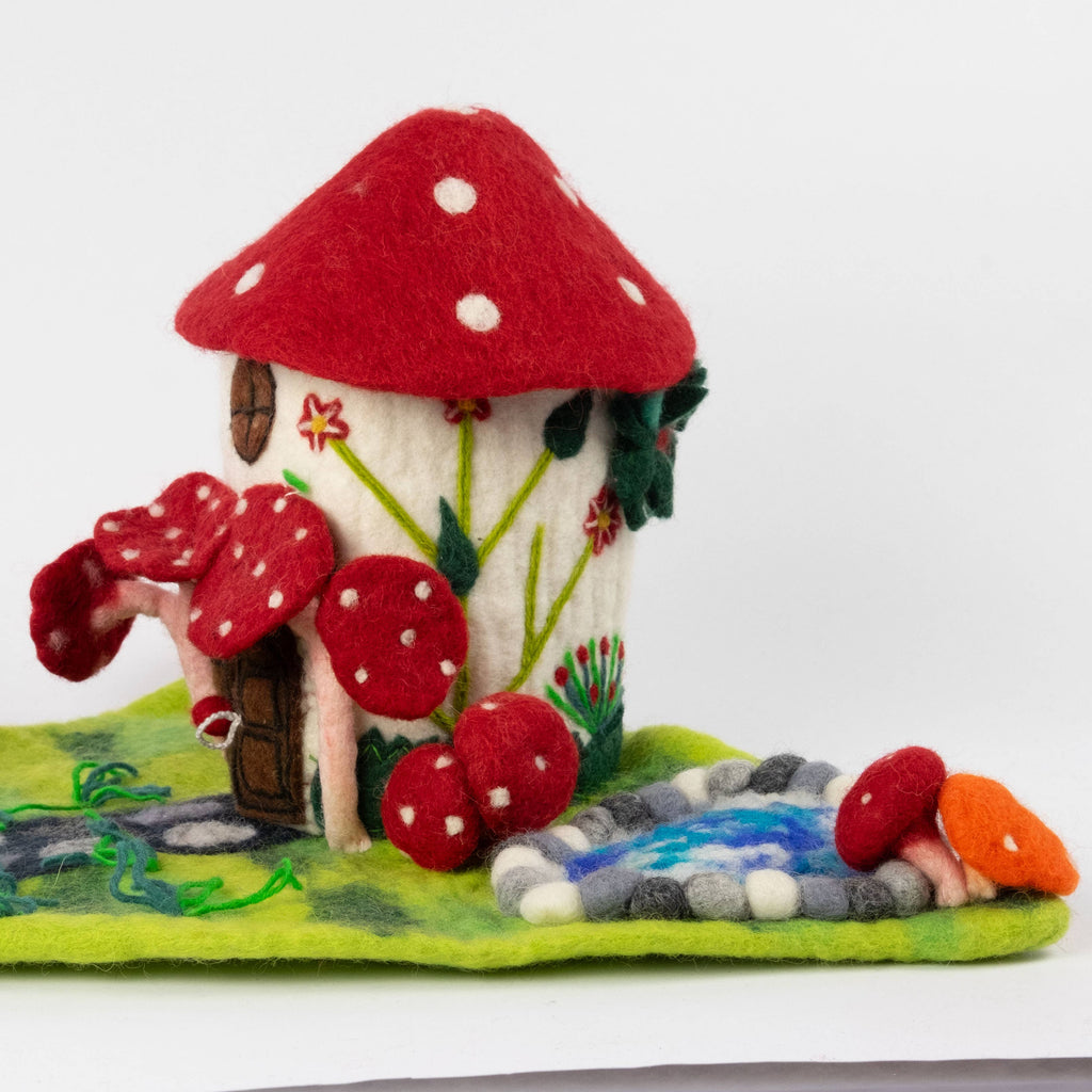 Finger Puppets - Activity Kit - Felt Magic Mushroom House
