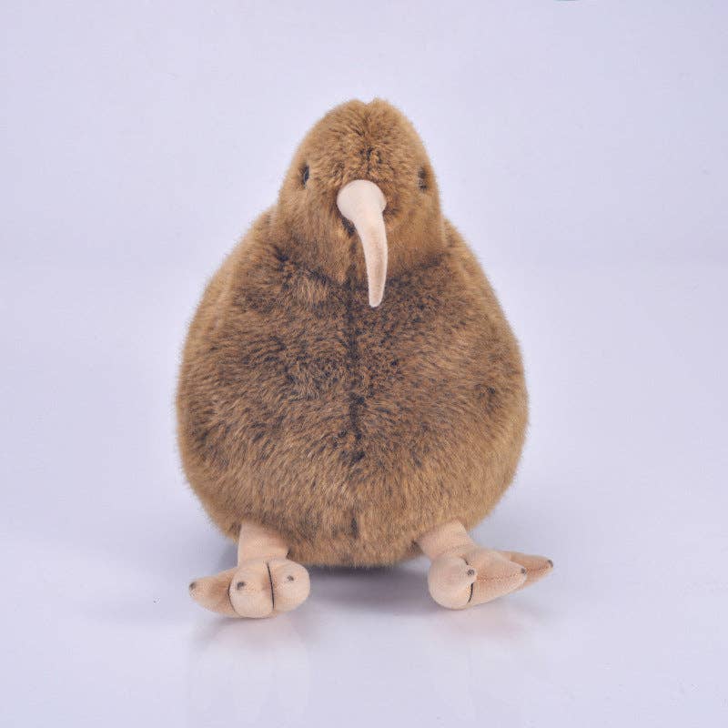Cute Kiwi Plush - Soft and Safe for Kids: Brown