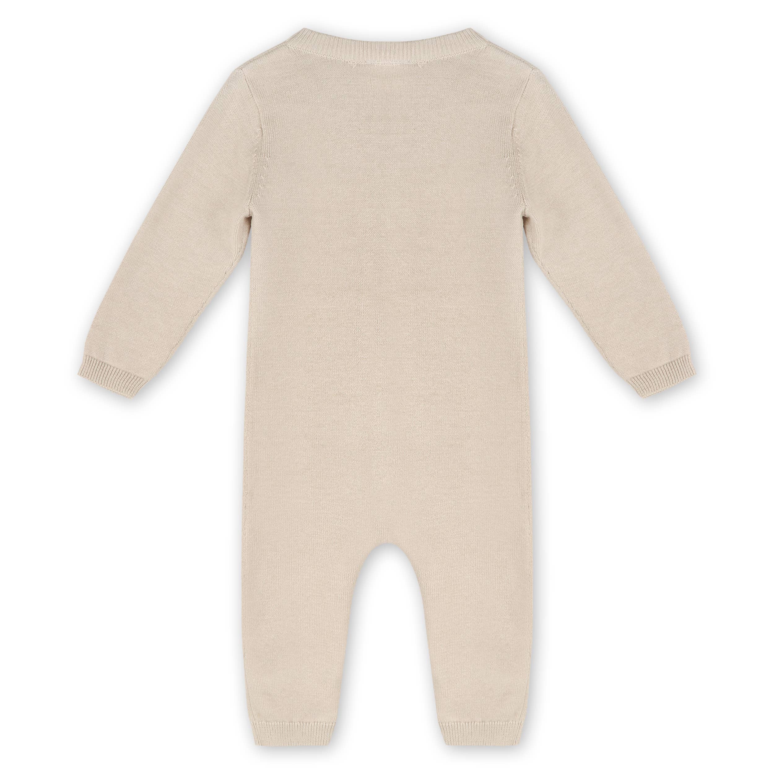 Balloon Bear Jacquard Baby Sweater Knit Jumpsuit Organic