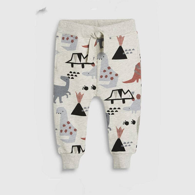 Dino Scene Cotton Sports Pants