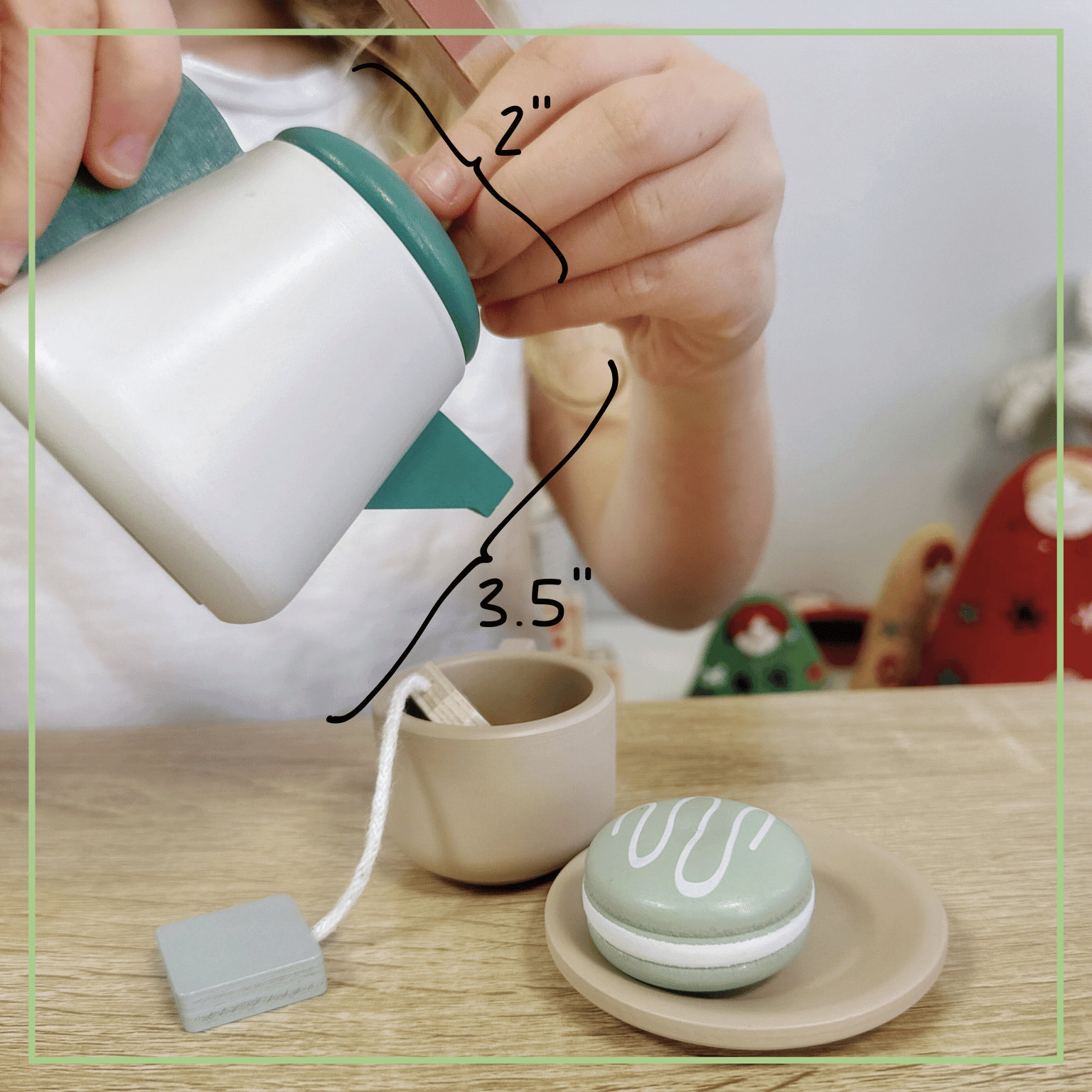 Wooden Tea Party Set – Pretend Play Tea Set Ages 3+