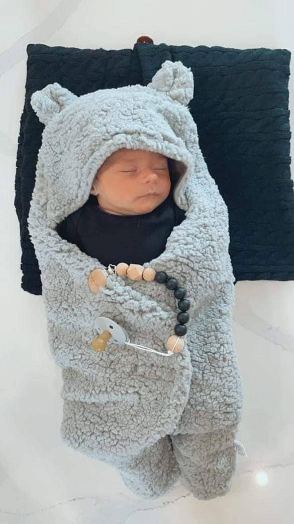 Bear Swaddle: Grey