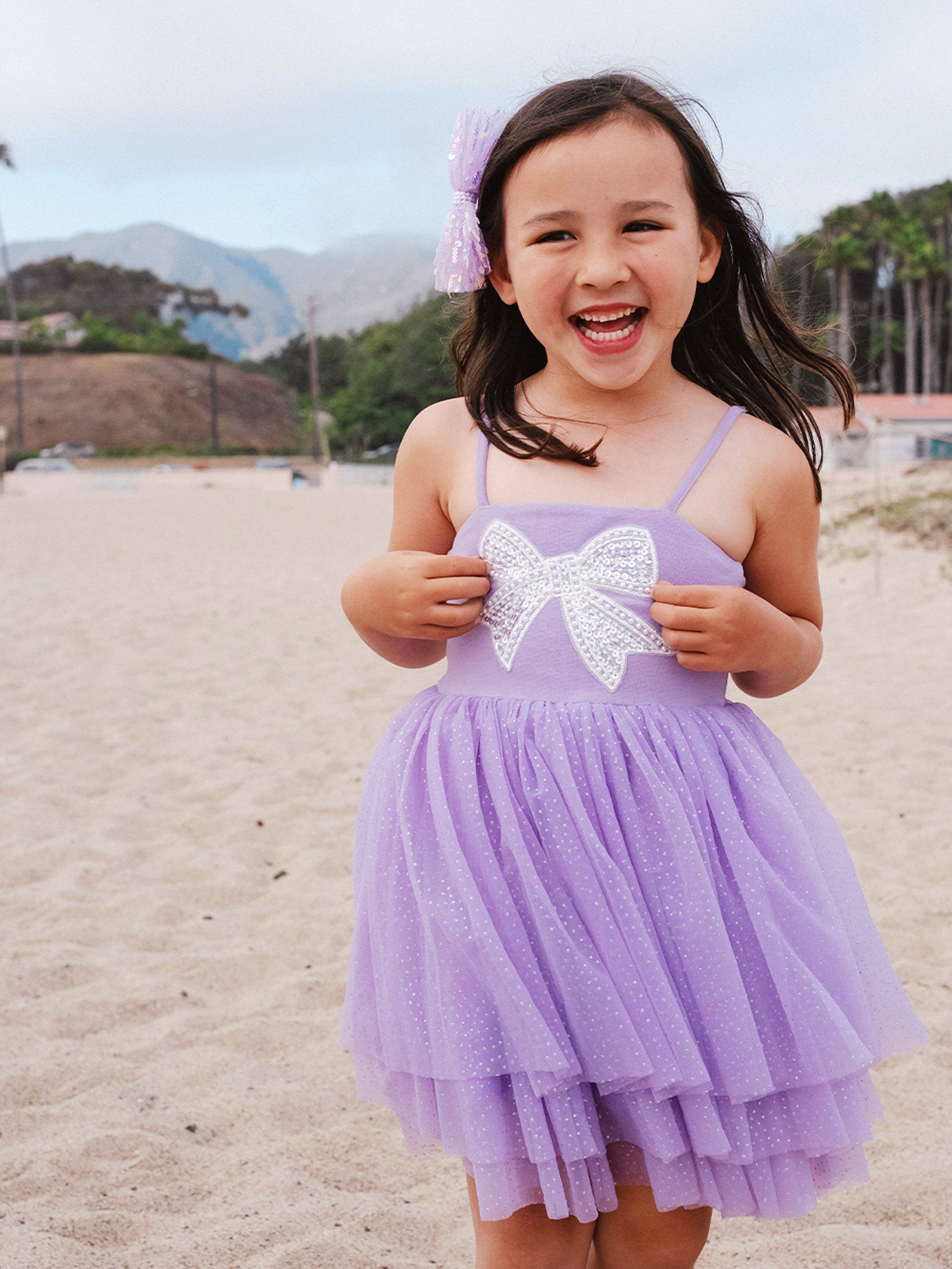 Lucy Tutu Dress: Purple