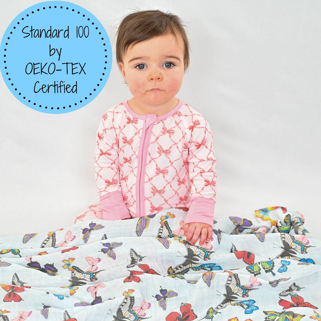Butterfly Away Baby Swaddle Blanket