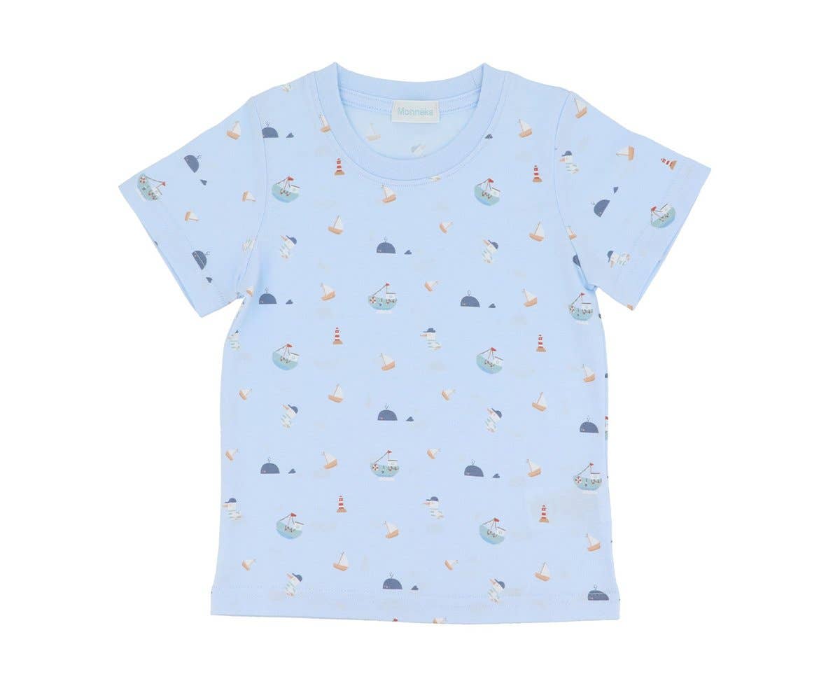 Monnëka Cotton T-shirt Fishing boat