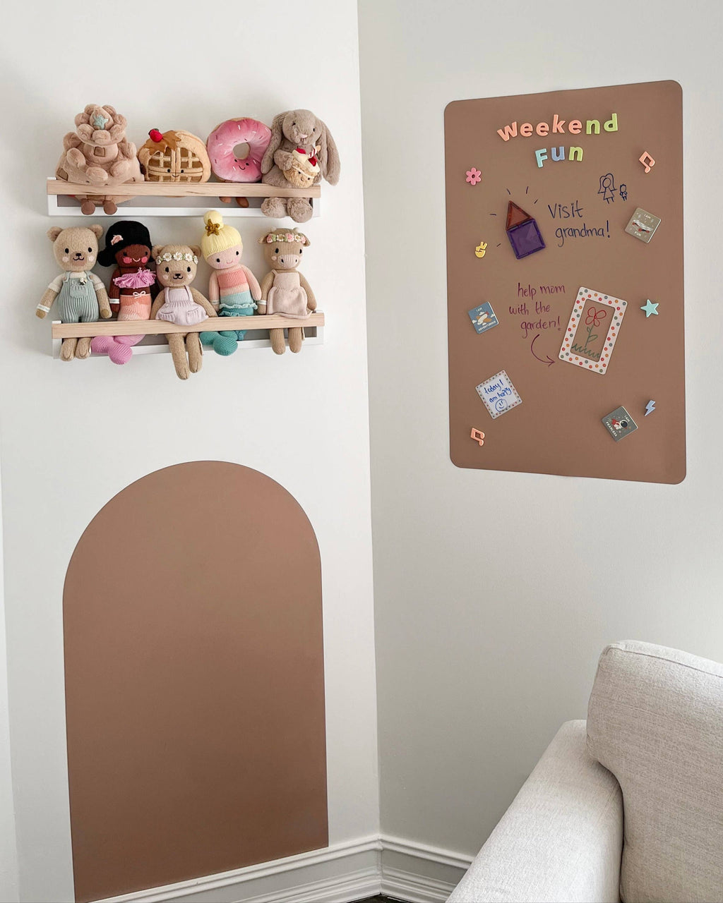 Magic Playwall - Rectangle Magnetic Wall Decal for Kids: Midnight