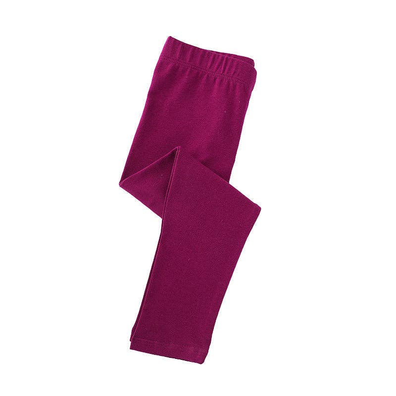 Cotton Burgundy Leggings