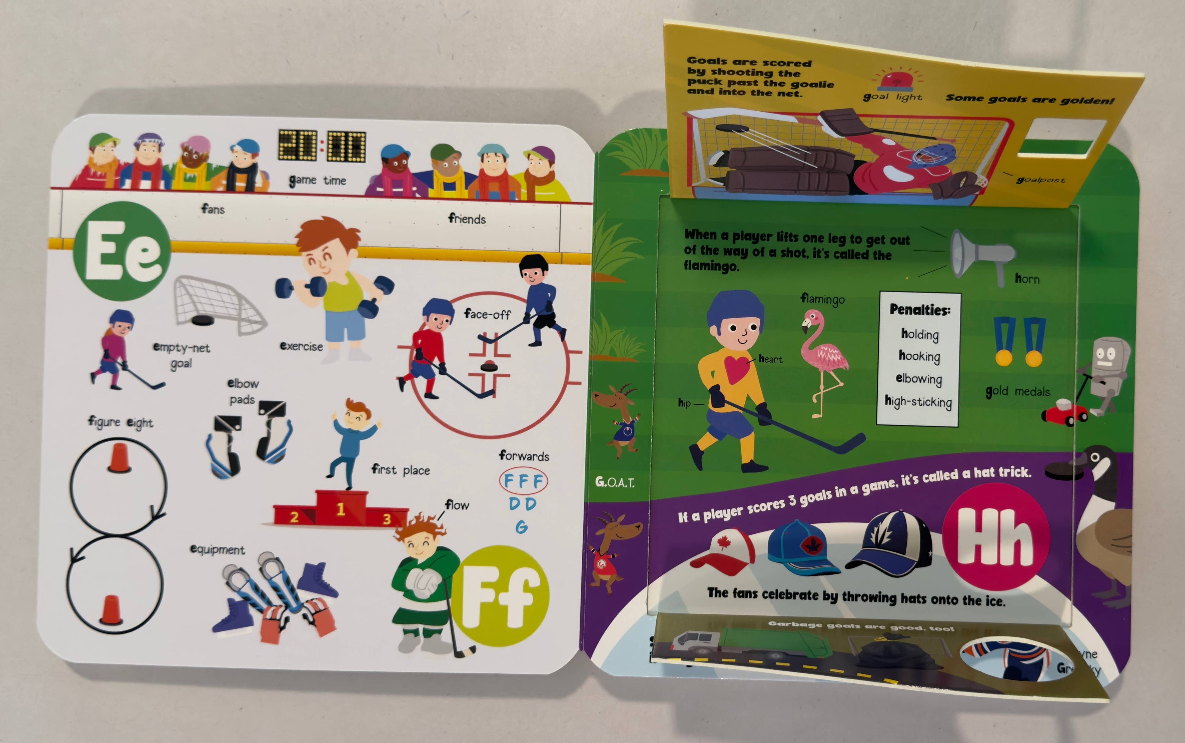 Hockey ABC Fun Flaps (a chunky lift-the-flaps board book)