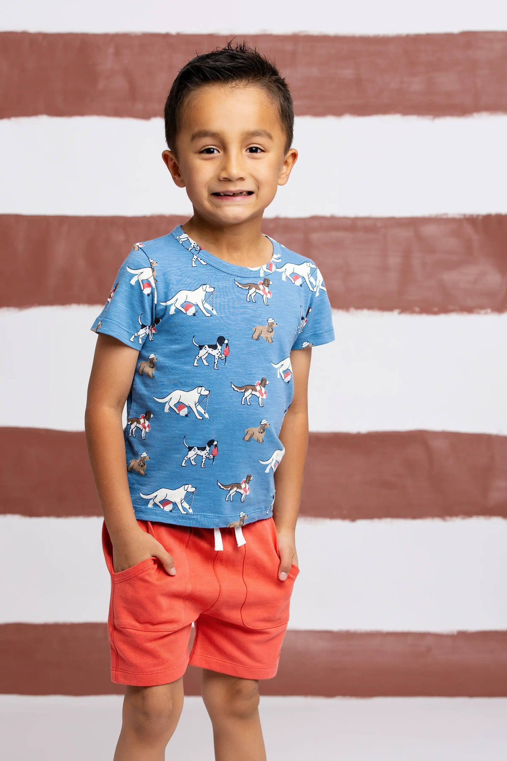 Kids Short Sleeve Crewneck Tee Nantucket Pups