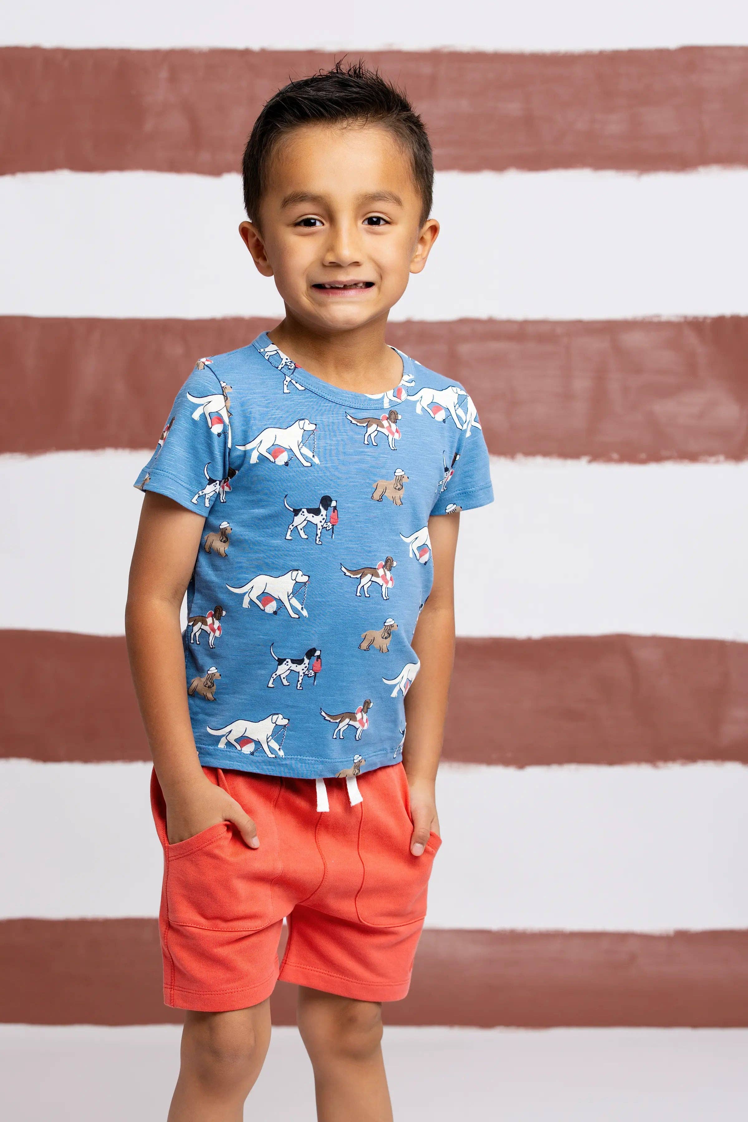 Kids Short Sleeve Crewneck Tee Nantucket Pups