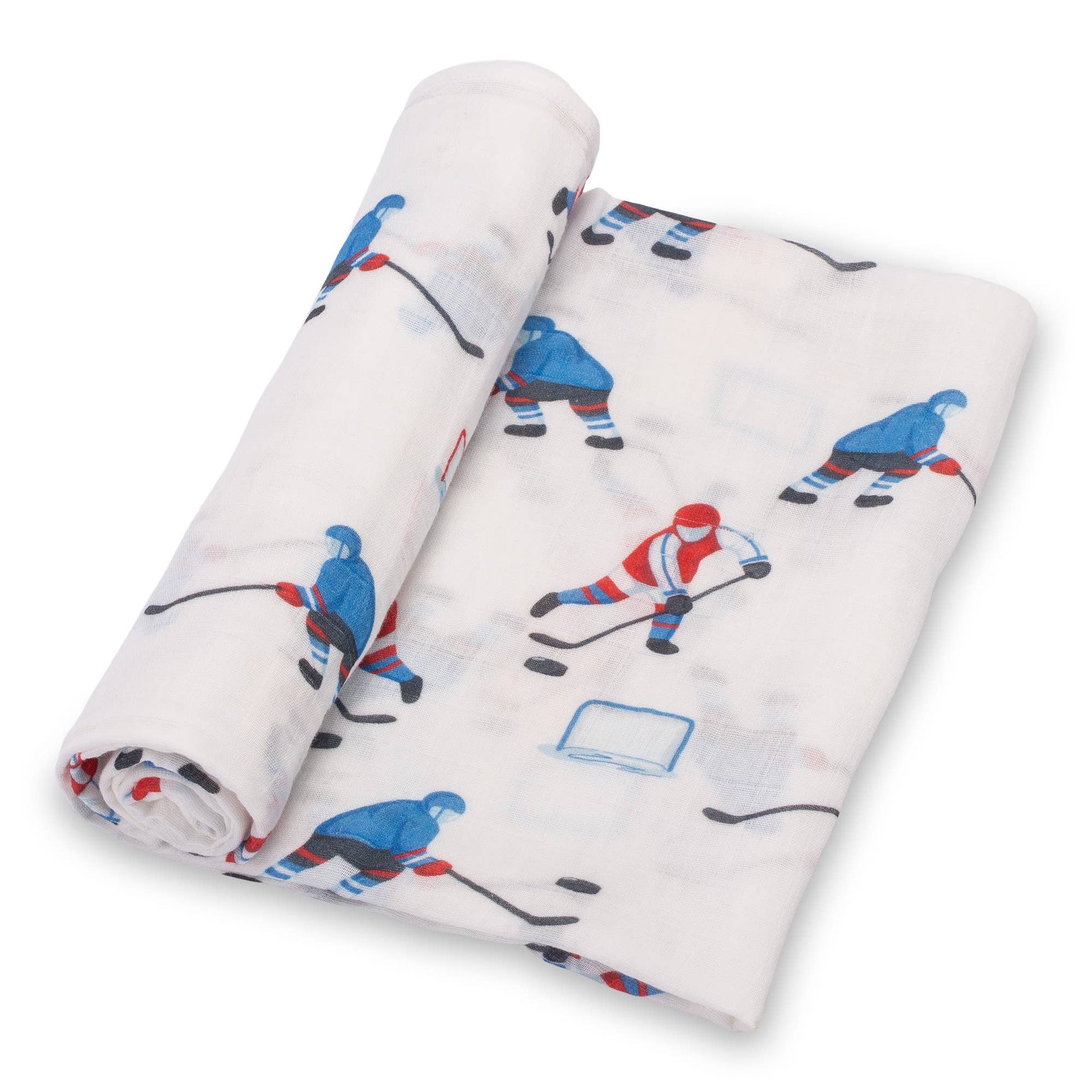 Pass, Shoot, Score Baby Muslin Swaddle Blanket