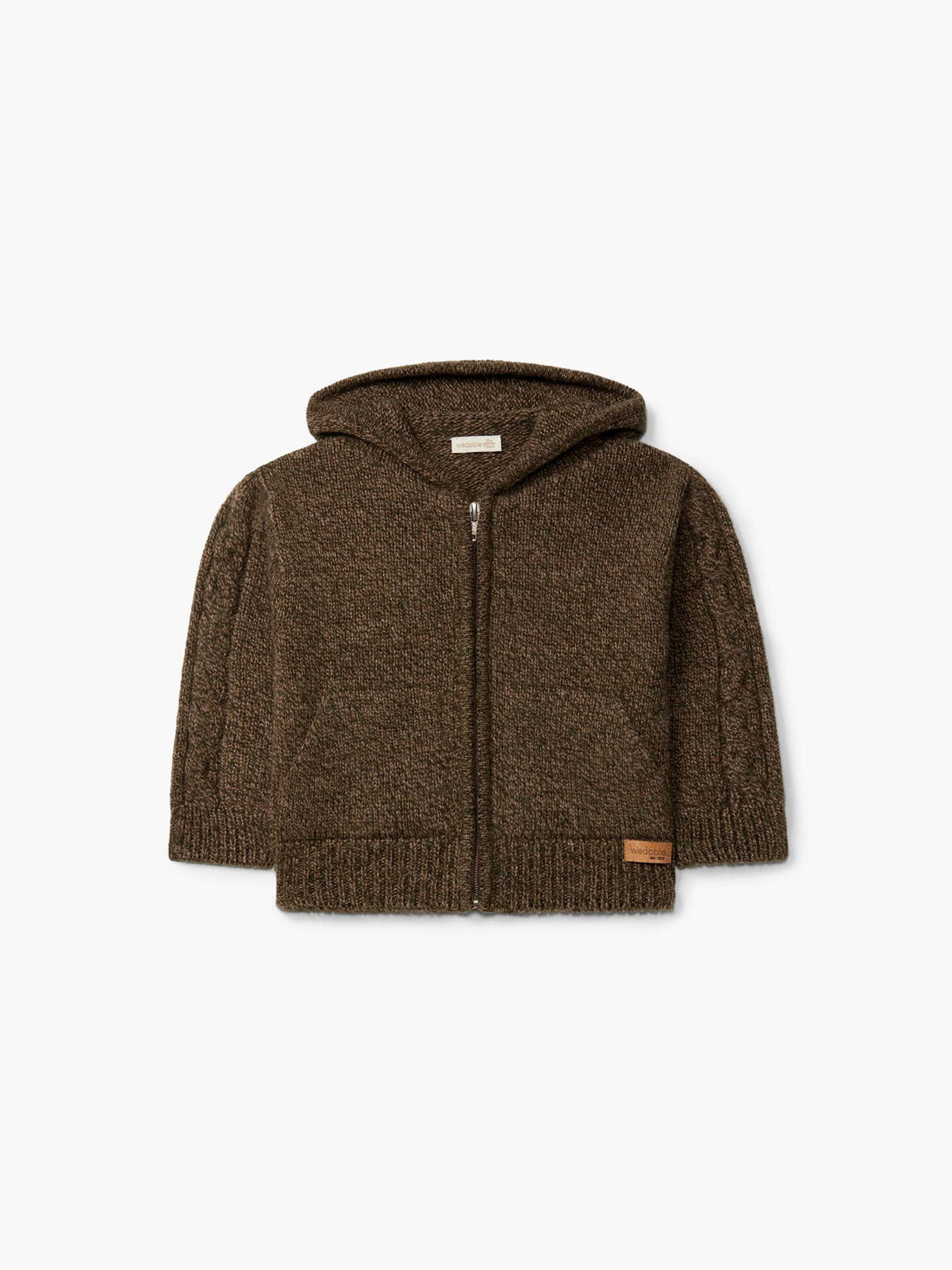 Hooded cardigan knitted in merino wool | WINTER VIBES
