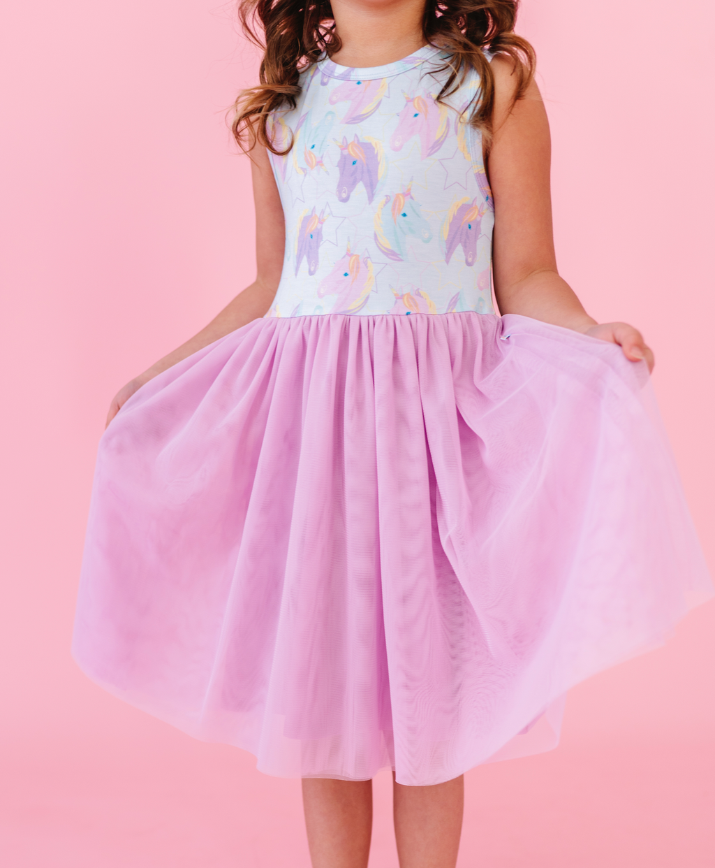 Kids Bamboo + Tulle Unicorn Tutu Dress
