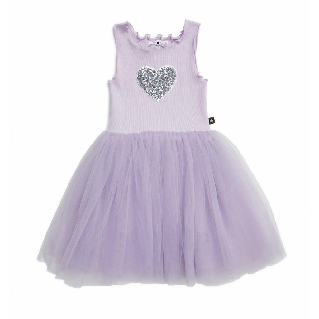 PH Heart Tutu Dress: Lavender LAST SIZE 6-12 MONTHS