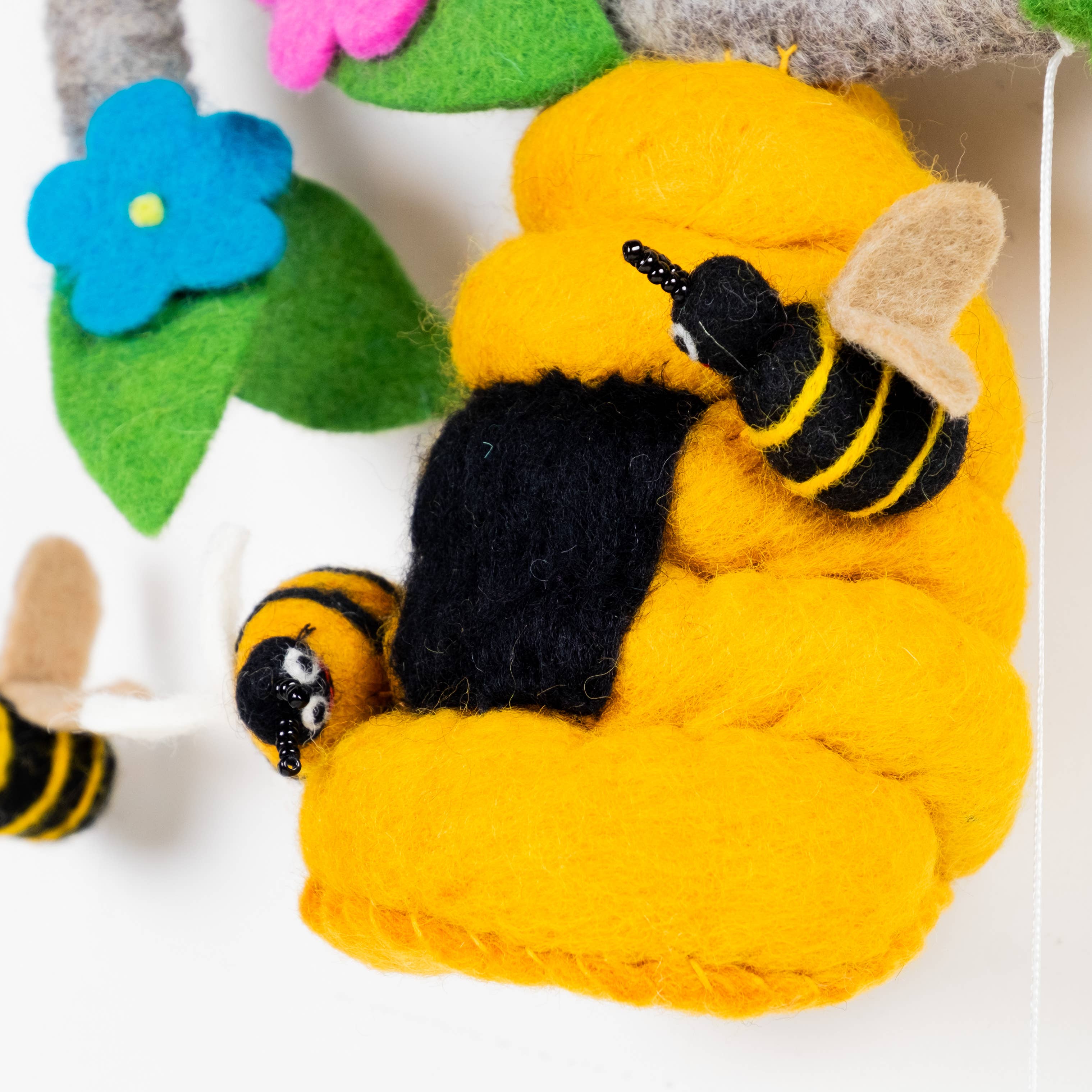 Baby Mobile - Bee Hive and Honey Bee - Nursery Decor