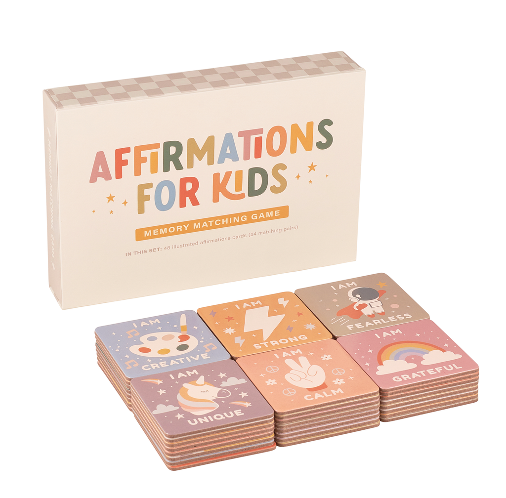 Jeu de mémoire d'affirmations pour enfants