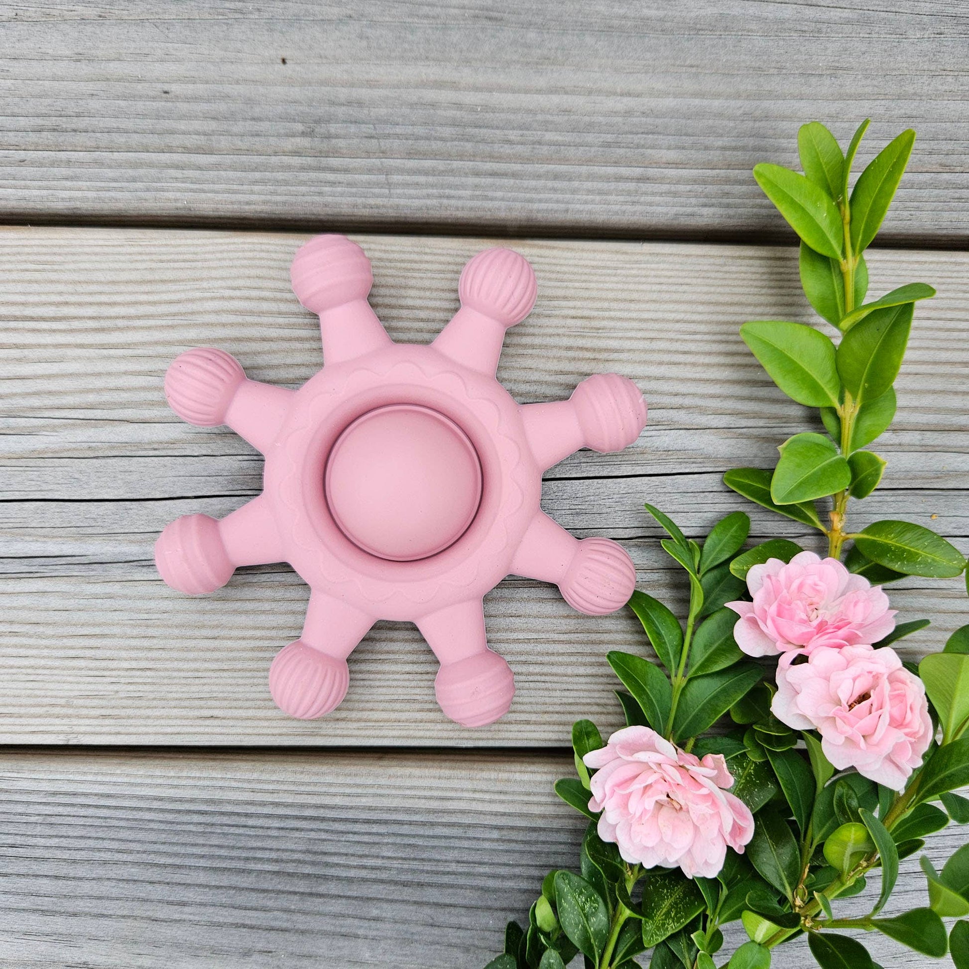 Baby Silicone Teether Toy Circus Dusty rose